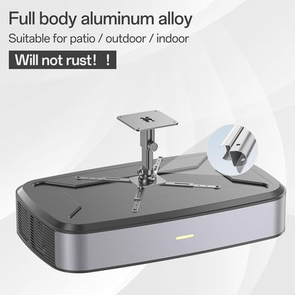 Large Projector Ceiling Mount with Adjustable Height and Extendable Arms, Projector Stand for Engineering Projectors, for Patio Outdoor/Indoor/Office/Livingroom- Dark Gray