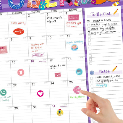 Lateefah Desk Calendar 2025, Large 22'' x 17'' Desk Calendar 2025-2026, 18 Month Desktop Calendars for Home & Office, Use July 2025 to December 2026