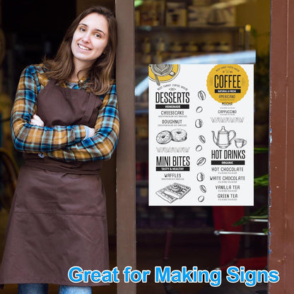 30Pcs VinTS 22x28 White Poster Board, 2 Side Glossy & Matte Thickness Poster Board Bulk for Vision, Science Fair, School Arts (Pack of 30)