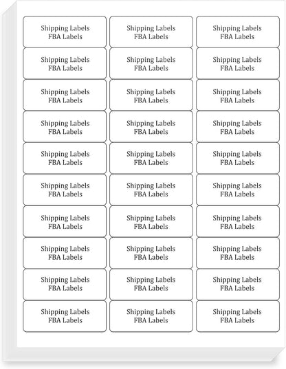 FungLam 1" x 2-5/8" Shipping Address Labels 900 Label Stickers Paper for Laser/Inkjet Printer 30 per Page Printable Mailing Labels (30 Sheets, 900 Labels)