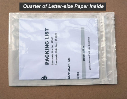BEUYI Premium 5'' x 7.5'' Resealable Adhesive Shipping Label/documents Pouches (50 Pack)