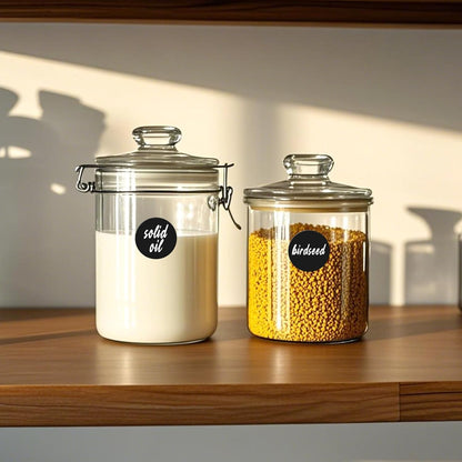 500 PCS Circle Dots Stickers 2 Inch Vinyl Black Round Labels Removable Waterproof Color Coding Sticker Roll for Office Inventory Garage Yard Sale Tag