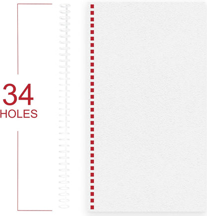 RAYSON Click Binding Spines, 3:1 Pitch, Clear, Binds Up to 120 Sheets, Compatible with A4 and Letter Size Paper, 30-Pack, Reclosable Binding Combs for Presentations & Reports