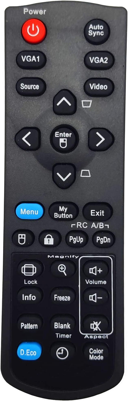A-00009245 Projector Remote Control for ViewSonic PJD6253, PJD6383S, PJD6553W, PJD6683WS, PJD7333, PJD7382, PJD7383I, PJD7400w, PJD7533W, PJD7583WI, PJD8333S, PJD8353S, PJD8633WS, PJD8653WS