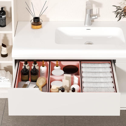 DIMJ Drawer Organizer Clothes - 20 Pack Closet Drawer Organizer Bins for Baby Clothes Storage, Fabric Dresser Organizer for Nursery Bedroom, Foldable Small Drawer Dividers for Underwear Socks