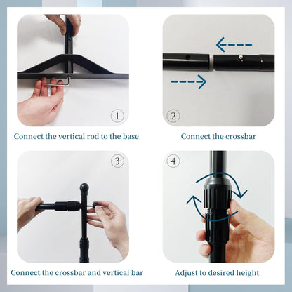 10x8ft Adjustable Metal Telescopic Tube Backdrop Stand，for Parties and Photography Sessions Heavy Duty Background Stand，Portable Install and Repeat use Banner Stand for Photoshoot，with Carrying Bag