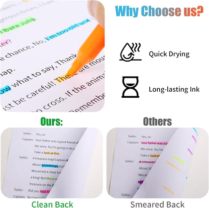 Highlighters Assorted Colors Bulk, 150 Pcs Pastel Highlighters Bulk with 6 Colors for Office and School