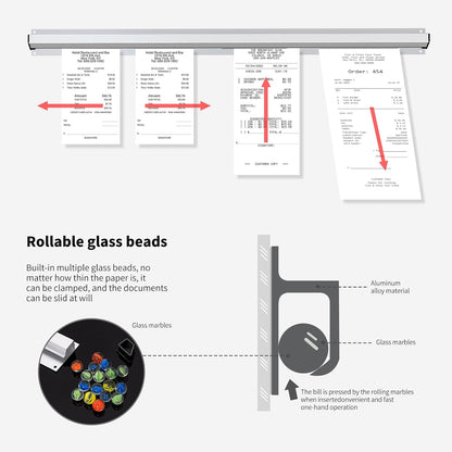 CjgyzTicket Holder for Restaurant, 36/48/60 inches, Restaurant Order Holder，Durable and Easy to use, Suitable for Commercial Kitchens, cafes, Fast-Food(48 Inch, 2 Pcs) (48 Inch)