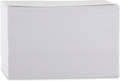 Amazon Basics Paper Flash Ruled Index Note Cards, Heavy Weight, White, 3 x 5 Inch Card, 300 Count, 100 Pack of 3