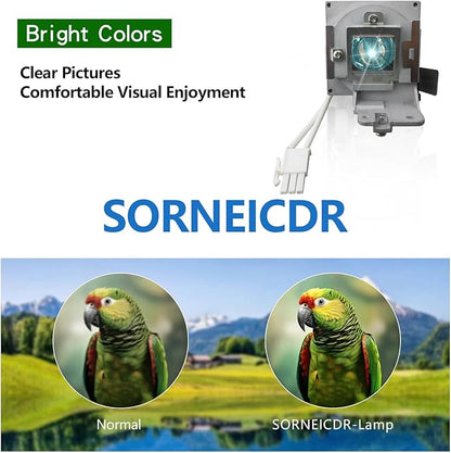 5J.J9R05.001 Replacement Projector Lamp Bulb Compatible with BENQ MS504 MS512H MS514H MS521P MS522P New Generation A+ Lampwick Lamp Bulb Replacement with Housing