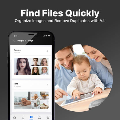 Smart Personal Cloud Storage Device Data and Media Files, Built-in 1TB High-Speed SSD with USB Storage, Plex and Home Assistant/iOS/Android/Windows/Mac Compatible
