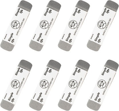 8 - Pack Sand Erasers - Frosted Erasers for Pens, Fountain Pens, and Ink - Special School and Office Supplies for Correction - Colored Pencil and Ink Eraser