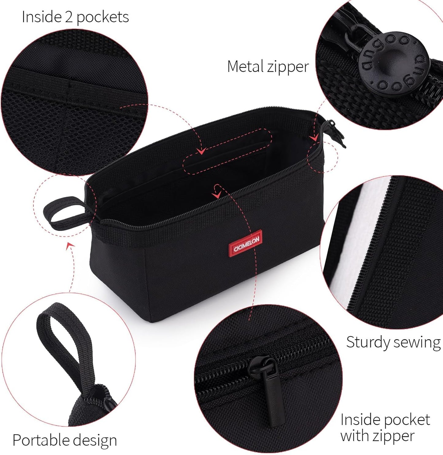 CICIMELON Pencil Case Large Capacity Pencil Pouch Pen Bag for School Teen Girl Boy Men Women