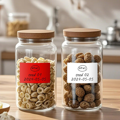 10 Colors Assorted Labels Stickers 3×2 Inch Vinyl Rectangular Label Removable Waterproof Color Coding Name Tag for Classroom Office File Inventory Marking 40 PCS