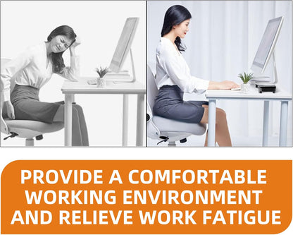 Pholiten 2 Pack Monitor Stand Riser, 3 Height Adjustable Monitor Stand， Flat Screen TV Monitor Stand Riser, Sturdy Metal Laptop Computer Monitor Stand Shelf for Printer, iMac,Premium Metal Monitor Risers for 2 Monitors