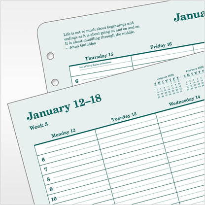 FranklinCovey - Original Weekly Ring-Bound Planner (Monarch, Jan 2026 - Dec 2026)