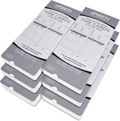 300 uPunch Time Cards for HN4000 AutoAlign Calculating Time Clocks