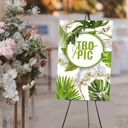 8PCS Black Easel Stand for Wedding Sign Stand, 66 Inch Portable Picture Stands for Display, Tripod Artist Easel for Painting, Floor Wedding Welcome Sign Stand, Metal Easel with Portable Bags