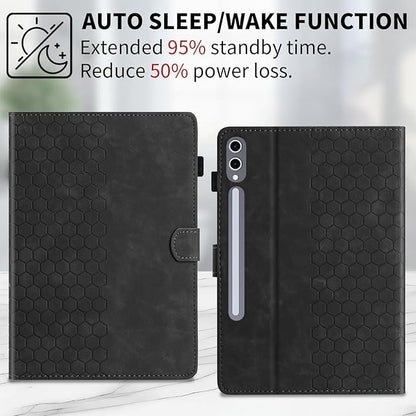 Case for Samsung Galaxy Tab S10 Plus 2024/ S9 FE Plus 5G 12.4 Inch 2023, Multi-Angle Viewing Smart Stand with Pocket Auto Wake/Sleep PU Leather Tablet Cases Flip Folio Cover Black