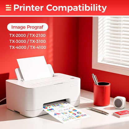 PFI-710 Pigment Ink Tank Set 5-Pack 700ml High Capacity Replacement for Canon PFI-710 PFI710 Ink Cartridges Compatible with Canon imagePROGRAF TX-2000 TX-2100 TX-3000 TX-3100 TX-4000 TX-4100 Printer