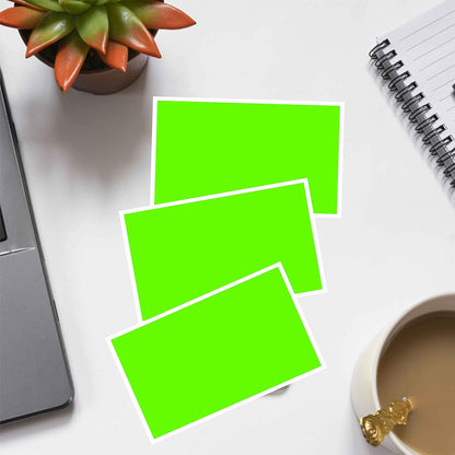 PARLAIM 3 x 5 inch Rectangle Sticker Labels, 250PCS Adhesive Color Coding Stickers for Moving Box Inventory Label, Fluorescent Green