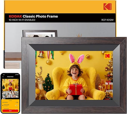 KODAK 10.1 Inch WiFi Digital Picture Frame with 32GB Storage, Electronic Smart Digital Photo Frame 1280x800 IPS Touch Screen, Auto-Rotate, Share Moments Instantly Gifts for Women Mothers Day Christmas