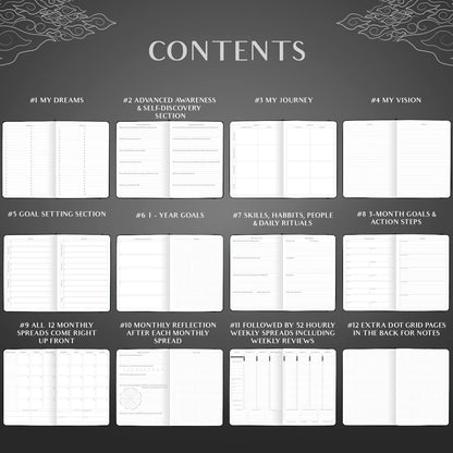 Legend Planner PRO Hourly Schedule - Weekly & Daily Organizer with Time Slots. Appointment Book Journal for Work & Personal, A4 (Black)