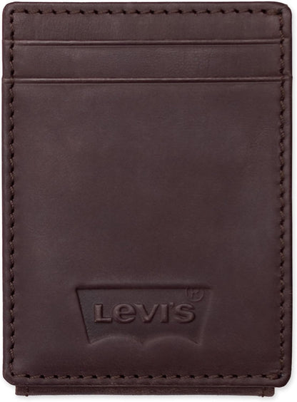 Levi's Men's RFID Slim Everyday Front Pocket Card Case Wallet