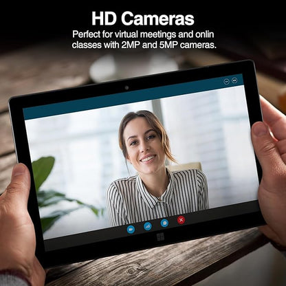 Fusion5 10" Windows 11 Professional FWIN232 Plus N2 Ultra Slim Windows Tablet PC - 8GB RAM, 128GB Storage, USB 3.0, Micro HDMI, IPS HD Display, 5MP and 2MP Cameras, Bluetooth