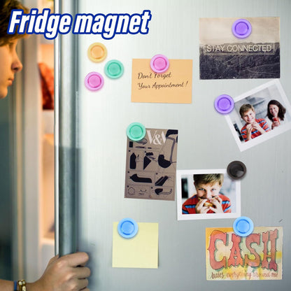 84 Pack Fridge Magnets,30MM Refrigerator Magnet, 7 Colors Colorful Locker Magnets, Strong Small Magnet for Whiteboard, Map, Kitchen, Office