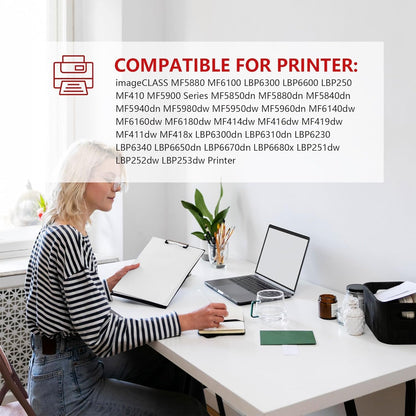 119II Black High Yield Toner 2 Pack - DRWN Compatible Toner Cartridge Replacement for imageCLASS MF5880 MF5900 MF6100 MF410 LBP6300 LBP6600 LBP250 Series Printers | 3480B001AA