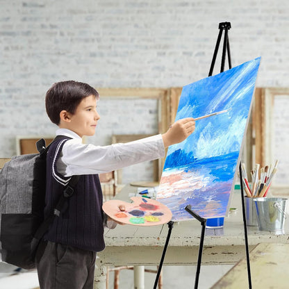 AROIC 63 "Easel Stand for Display, 6 Pack Portable Foldable Metal Easel, Easels for Signs Wedding Logos,Arts, Painting,Adjustable Floor Easels with 6 Storage Bag