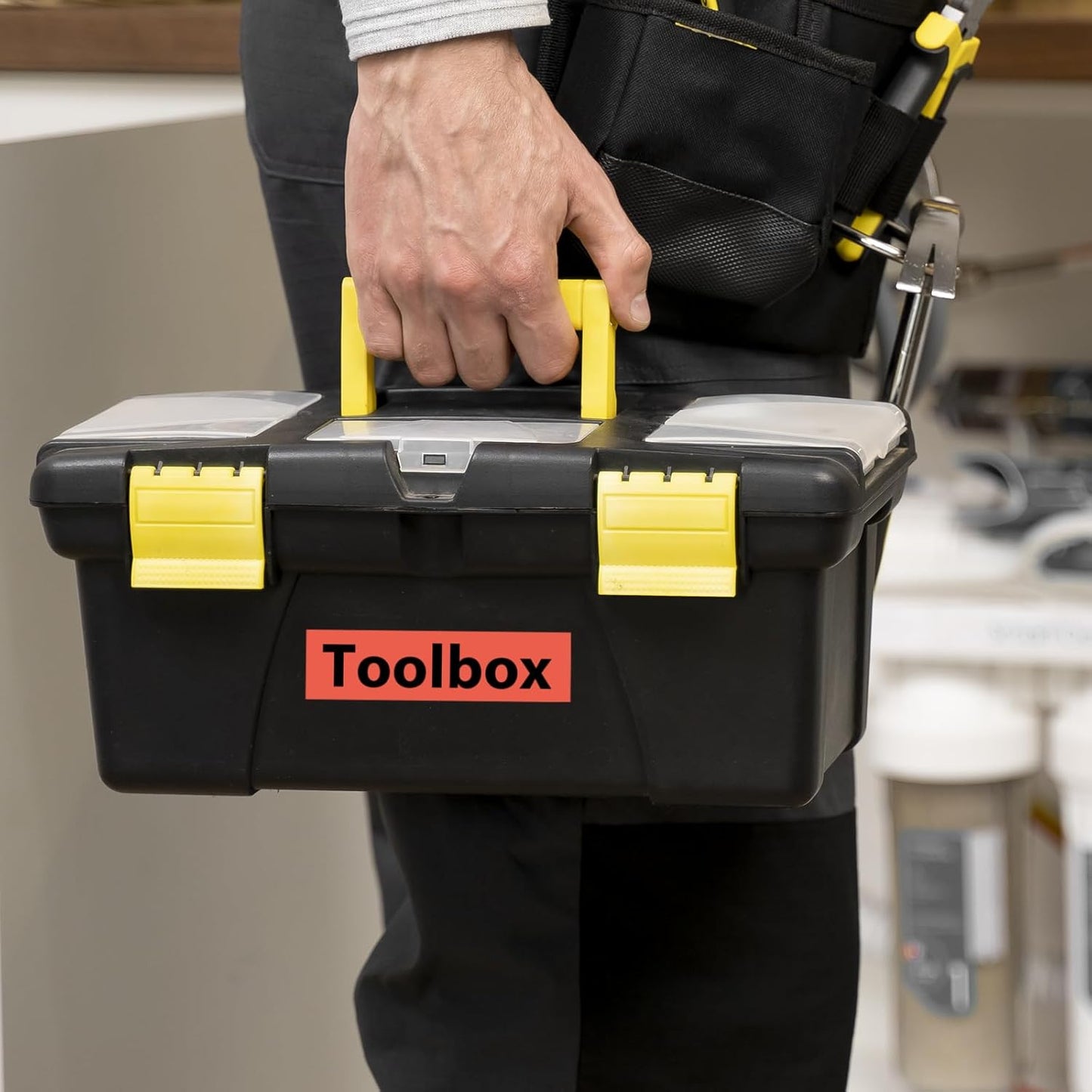 Label KINGDOM 18mm Red Label Tape Replacement for Brother TZe-441 TZe441 3/4" Black on Red TZ Tape 18mm 0.7 Laminated Compatible with Brother P Touch for PTD400 PTD410 PTD600, 3-Pack