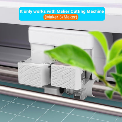 Engraving Tip for Maker Cutting Machines - Premium Carbide Steel Engraving Tool for Flat, Soft Metals, Leather, Acrylic, Plastic, Anodized or Sublimated Aluminum