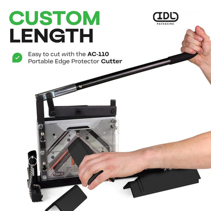 IDL Packaging Cardboard Edge Protectors 2" x 2" x 48", Full Pallet of 2800 pc, White - V-Board Reinforced Corner Protectors - Regular-Duty Cardboard Corners for Shipping