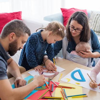 36 Pcs of Colorful Plastic Protractors 180 Degrees 6 Inches Mathematical Protractor Translucent Geometric for Learn Office Measurement Drawing