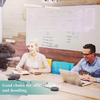 Magnetic Dry Erase Whiteboard Sheet, 72" x 40" Self Adhesive Whiteboard for Wall, Easy to Write and Clean Dry Erase Board for Kids, Office, Home, with Marker, Magnetic Eraser and Magnets