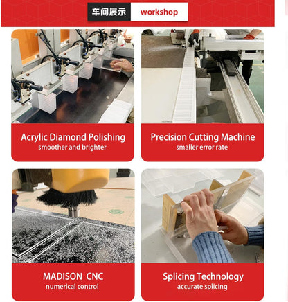 6Pack Acrylic Mail Organizer for Sorting Mail, Business Card, 5Slot Acrylic Mail Sorter for Desktop Shelf, Clear Bill Money Divider for Cash Envelope, Desk Organizer, Home and Office Use