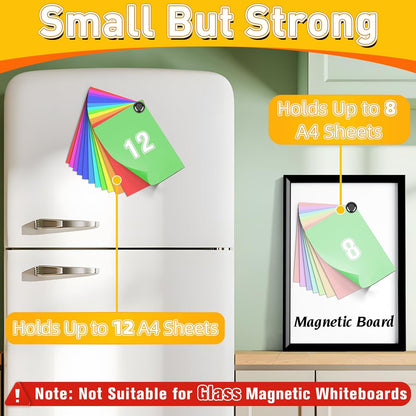 VNDUEEY 40Pcs Black Refrigerator Magnets Fridge Magnet, Strong Whiteboard Magnets, Fridge Magnets Adults, Small Magnet for Kitchen, Office, School, Locker