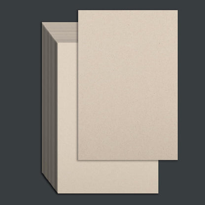 25 Pcs Book Board, Binder Board, Cover Board, Heavy Duty Chipboard for Book Binding, DIY Cardboard (Gray, 5.5 x 8.5 Inch 80PT)