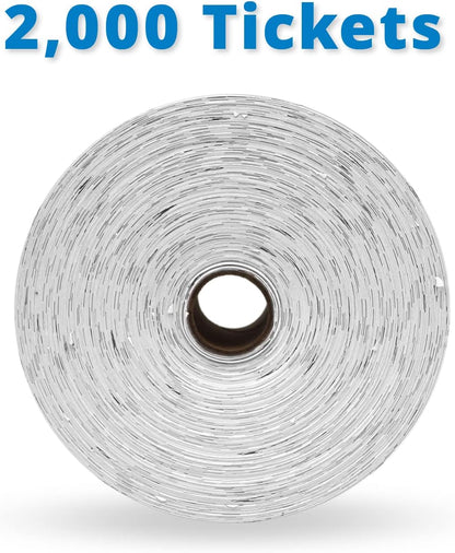 INDIANA TICKET CO. 2,000 Grape Raffle Tickets, Double Roll, Premium Quality 50/50 Raffle Tickets for Events, Carnivals, Door Prizes, Drinks and More