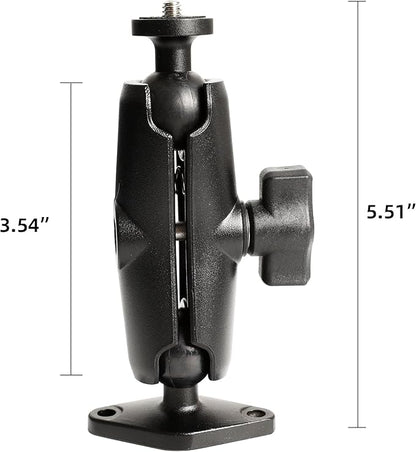 xik 1/4"-20 Thread Camera Mount Holder for Wall/Desk/Car/Boat,AMPS Standard Hole Installation，Fits DSLR, CCTV, Action Cam, Projector, Security Camera