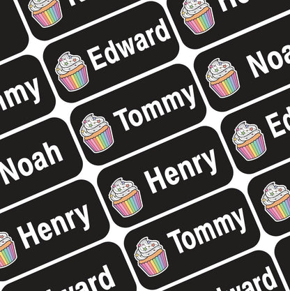 Personalized Waterproof Name Labels Press and Stick Custom Name Stick on Clothing Labels. Customized Up to 3 Lines Great for Camp & Daycare