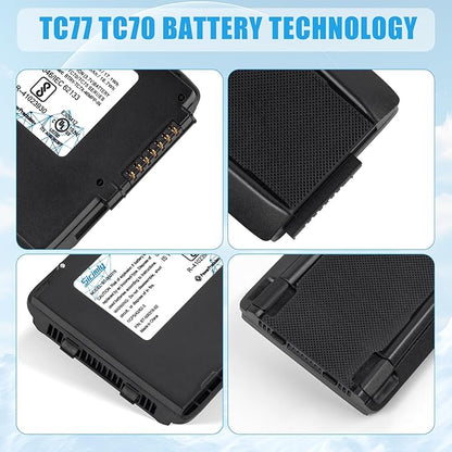 5PCS BT-000318 Replacement Battery for Zebra for Symbol TC55 TC77 TC70 TC75 TC70x TC700H TC700K TC72 TC720L TC75X 82-171249-02 BTRY-TC7X-46MA2 Barcode Scanner