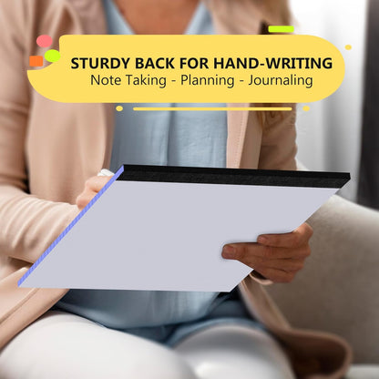 Legal Pads 8.5 x 11, Colored Note Pads 8.5 x 11, Wide Ruled Paper, 3 Pack Notepads 8.5 x 11, to Do List Notepad, Perforated Lined Paper, 30 Sheets/Pad, Multicolor Writing Pad for School, Home, Office