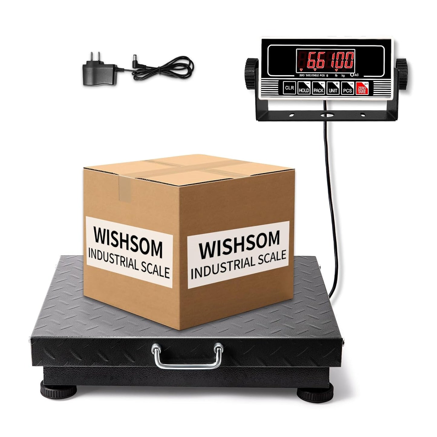 660lbs Heavy Duty Postal Scale with Steel, Ultra Durable Large Verstile Digital Shipping Scale, Scale for Packages/Pets/Luggage/Warehouse/Office/Orchard/Body Weight/Home/Commerce/Industry