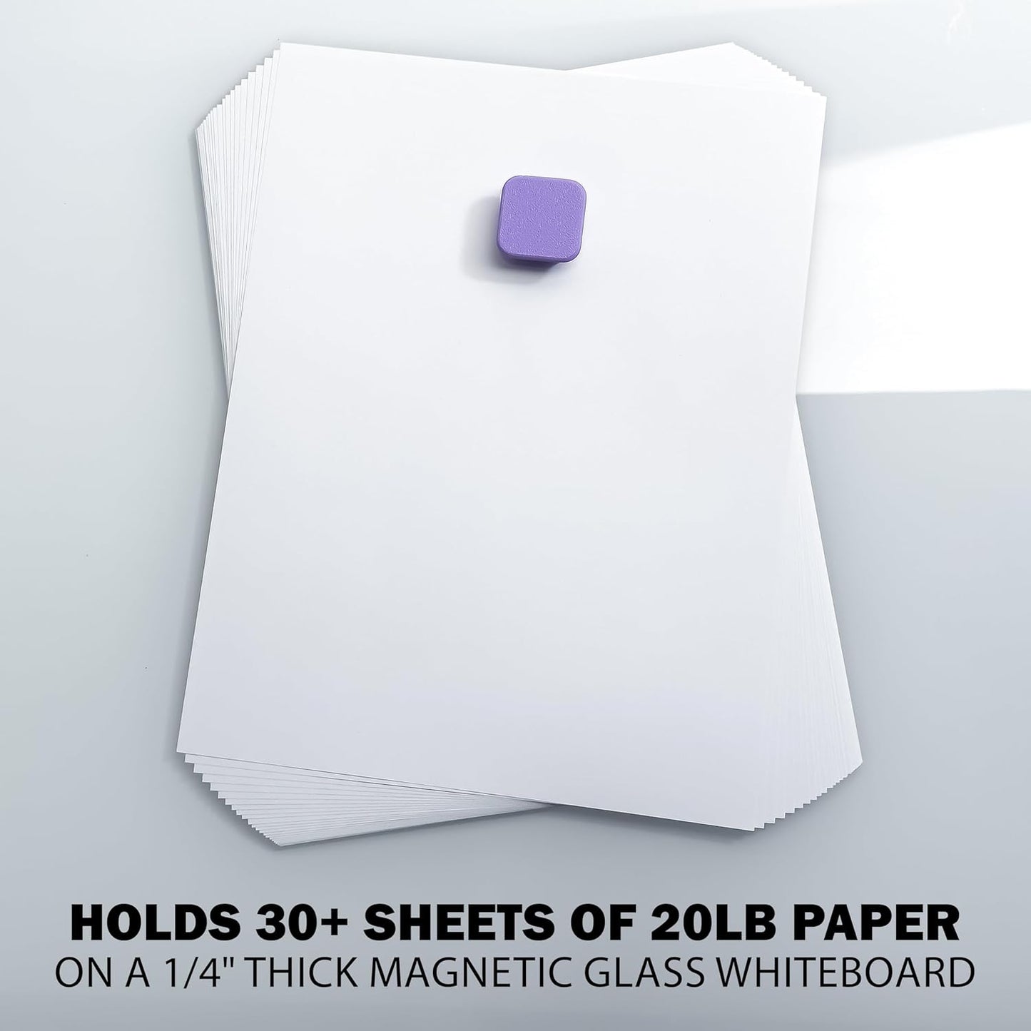 Glassboard Studio MiniBar Magnet - Strong Neodymium Rare Earth Magnets for Fridge, Whiteboard, Locker & Magnetic Glassboards - Ideal for Crafting & Office Use - Strong Fridge Magnets (Navy Blue, 2)