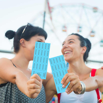 Kosiz 504 Sheets 20 Bid Raffle Ticket with Different Numbers Per Sheet Chinese Auction Tickets for Events Church Basket Auction Silent (Lake Blue)