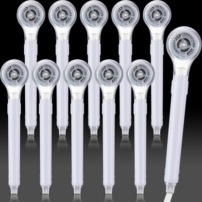 10 Pack Correction Tape Pen Correctional Ink Tape Push Pull Protective, Easy to Use Applicator for School Office Supplies, 0.2 x 236 Inch(White Color)