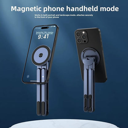 Magnetic Multi-Scene use for All Stands Laptop Tablet Mobile Phone Stand Three-in-one Travel Work Fitness All-Scene use of Electronic Products Magnetic Stand (Navy Blue)